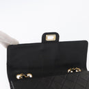 CHANEL Matelasse Chain Shoulder Bag Lamb Skin Black Gold CC Auth ka1267-16