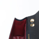 CHANEL Matelasse Chain Shoulder Bag Lamb Skin Black Gold CC Auth ka1267-21