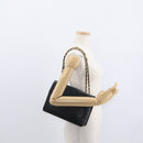 CHANEL Matelasse Chain Shoulder Bag Lamb Skin Black Gold CC Auth ka1267-25