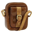 LOUIS VUITTON Monogram Vernis Christie PM Shoulder Bag Bronze M91111 Auth ka1269-1