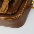 LOUIS VUITTON Monogram Vernis Christie PM Shoulder Bag Bronze M91111 Auth ka1269-10