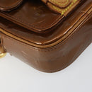 LOUIS VUITTON Monogram Vernis Christie PM Shoulder Bag Bronze M91111 Auth ka1269-11