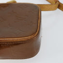 LOUIS VUITTON Monogram Vernis Christie PM Shoulder Bag Bronze M91111 Auth ka1269-13