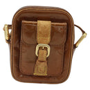LOUIS VUITTON Monogram Vernis Christie PM Shoulder Bag Bronze M91111 Auth ka1269-2