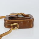 LOUIS VUITTON Monogram Vernis Christie PM Shoulder Bag Bronze M91111 Auth ka1269-5