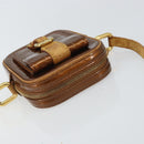 LOUIS VUITTON Monogram Vernis Christie PM Shoulder Bag Bronze M91111 Auth ka1269-6