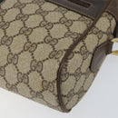 GUCCI GG Supreme Web Sherry Line Bag PVC Beige Gold 75 001 4071 Auth ka127-14