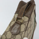 GUCCI GG Supreme Web Sherry Line Bag PVC Beige Gold 75 001 4071 Auth ka127-9