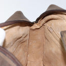 GUCCI GG Supreme Web Sherry Line Bag PVC Beige Gold 75 001 4071 Auth ka127-22