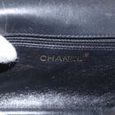 CHANEL Chain Matelasse 20 Boy Chanel Bag Lamb Skin Black Silver CC Auth ka1271V-21