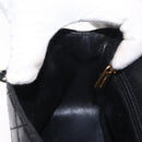 CHANEL Chain Matelasse 20 Boy Chanel Bag Lamb Skin Black Silver CC Auth ka1271V-23