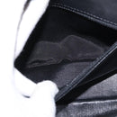 CHANEL Chain Matelasse 20 Boy Chanel Bag Lamb Skin Black Silver CC Auth ka1271V-25