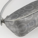 Salvatore Ferragamo Gancini Hand Pouch PVC Silver Auth ka1272-14