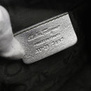 Salvatore Ferragamo Gancini Hand Pouch PVC Silver Auth ka1272-12