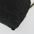 PRADA Backpack Nylon Black Gold Auth ka1273-15