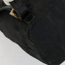 PRADA Backpack Nylon Black Gold Auth ka1273-18