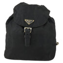 PRADA Backpack Nylon Black Gold Auth ka1273-13