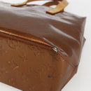 LOUIS VUITTON Monogram Vernis Reade PM Hand Bag Bronze M91146 LV Auth ka1278-9