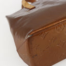 LOUIS VUITTON Monogram Vernis Reade PM Hand Bag Bronze M91146 LV Auth ka1278-14