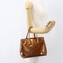 LOUIS VUITTON Monogram Vernis Reade PM Hand Bag Bronze M91146 LV Auth ka1278-21