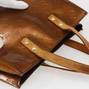 LOUIS VUITTON Monogram Vernis Reade PM Hand Bag Bronze M91146 LV Auth ka1278-6