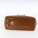 LOUIS VUITTON Monogram Vernis Reade PM Hand Bag Bronze M91146 LV Auth ka1278-5