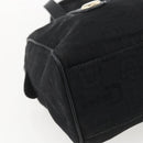 GUCCI Hand Bag Canvas Black Gold 248270 Auth ka1280-11