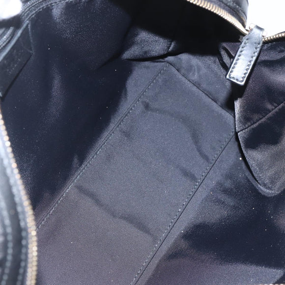 GUCCI Hand Bag Canvas Black Gold 248270 Auth ka1280