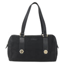 GUCCI Hand Bag Canvas Black Gold 248270 Auth ka1280-2