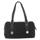 GUCCI Hand Bag Canvas Black Gold 248270 Auth ka1280-3