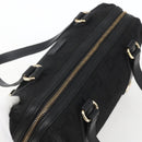 GUCCI Hand Bag Canvas Black Gold 248270 Auth ka1280-6