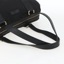 GUCCI Hand Bag Canvas Black Gold 248270 Auth ka1280-7
