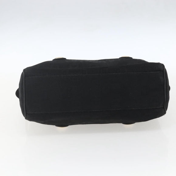 GUCCI Hand Bag Canvas Black Gold 248270 Auth ka1280