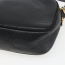 Salvatore Ferragamo Shoulder Bag Leather Black Gold Auth ka1281-15