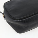 Salvatore Ferragamo Shoulder Bag Leather Black Gold Auth ka1281-16