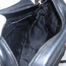 Salvatore Ferragamo Shoulder Bag Leather Black Gold Auth ka1281-17