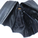 Salvatore Ferragamo Shoulder Bag Leather Black Gold Auth ka1281-18