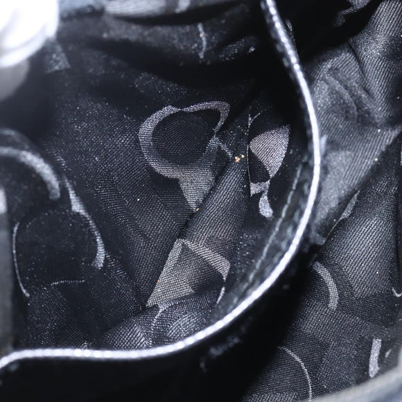 Salvatore Ferragamo Shoulder Bag Leather Black Gold Auth ka1281