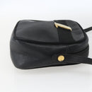Salvatore Ferragamo Shoulder Bag Leather Black Gold Auth ka1281-4