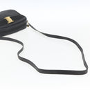 Salvatore Ferragamo Shoulder Bag Leather Black Gold Auth ka1281-7