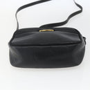 Salvatore Ferragamo Shoulder Bag Leather Black Gold Auth ka1281-5