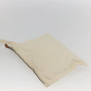 HERMES Cannes PM Tote Bag Cotton Beige Silver Auth ka1282-18