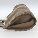 HERMES Cannes PM Tote Bag Cotton Beige Silver Auth ka1282-4