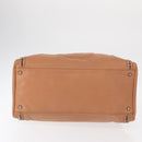 CHANEL Luxury Line Chain Tote Bag Leather Brown Silver CC Auth ka1285V-9