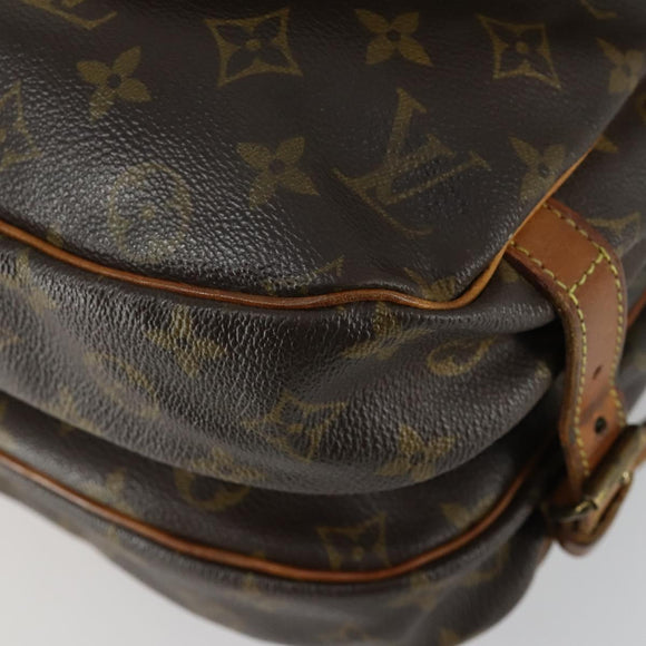 LOUIS VUITTON Monogram Saumur 30 Shoulder Bag M42256 LV Auth ka1287