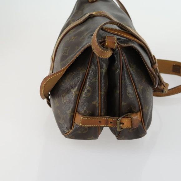 LOUIS VUITTON Monogram Saumur 30 Shoulder Bag M42256 LV Auth ka1287