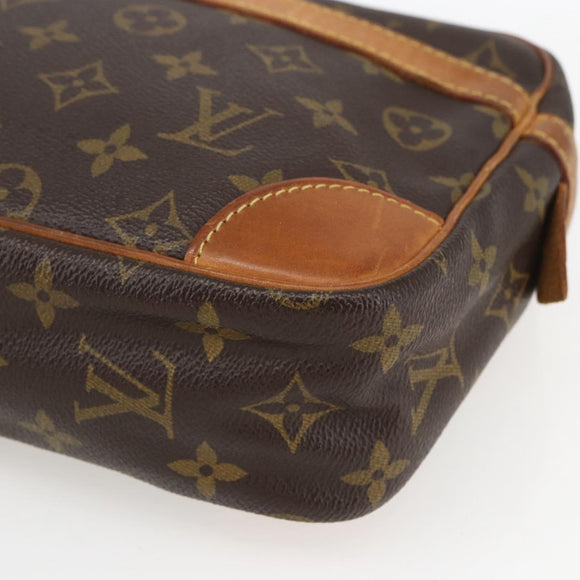 LOUIS VUITTON Monogram Compiegne 28 Clutch Bag M51845 LV Auth ka1289