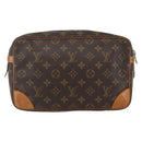 LOUIS VUITTON Monogram Compiegne 28 Clutch Bag M51845 LV Auth ka1289-2