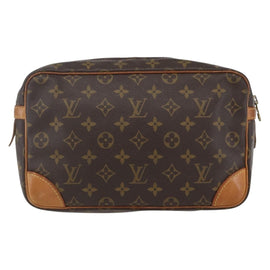 LOUIS VUITTON Monogram Compiegne 28 Clutch Bag M51845 LV Auth ka1289 - 0