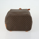 CELINE Macadam Canvas Backpack PVC Leather Brown Gold Auth ka1291-11